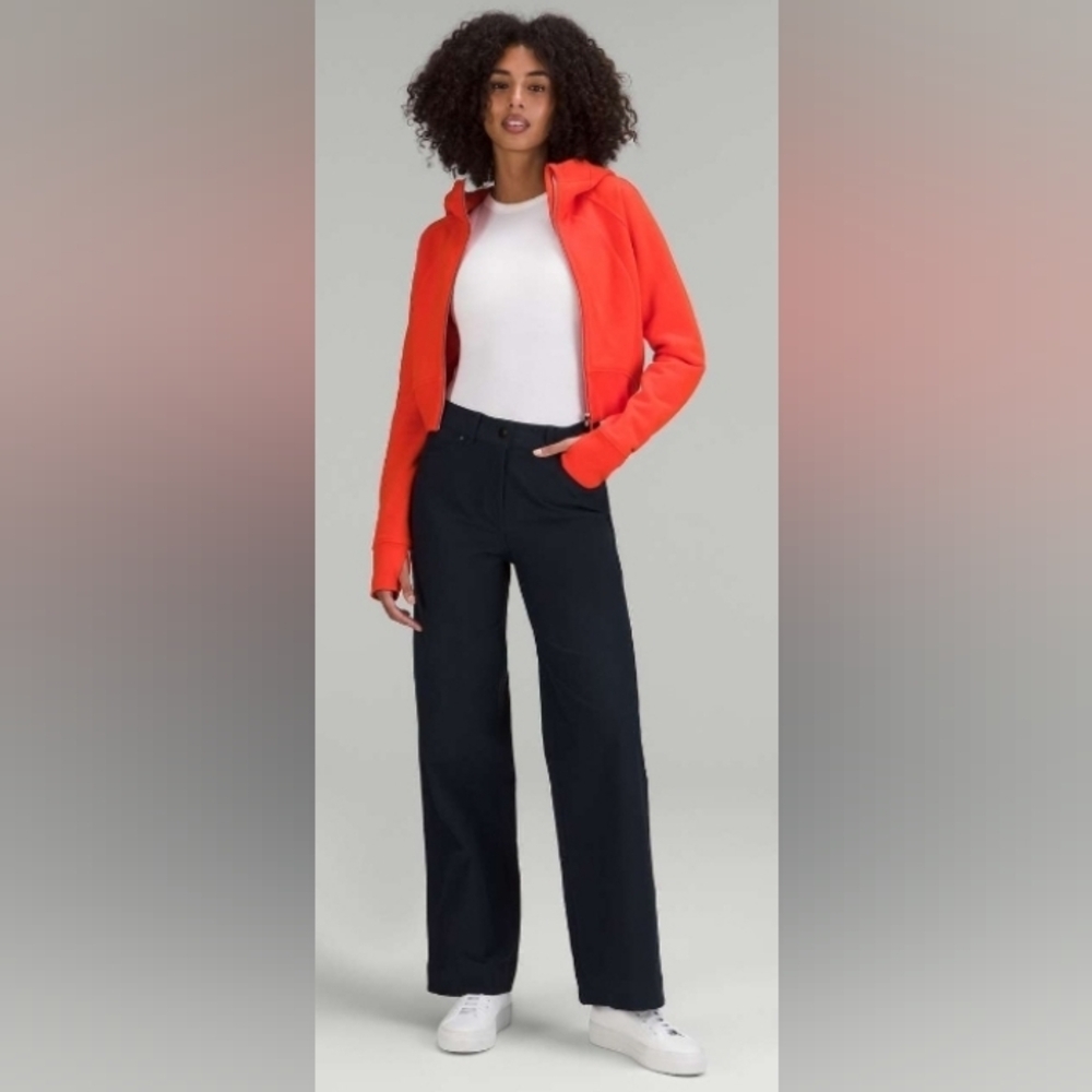 Lululemon City Sleek 5 Pocket High-Rise Wide-Leg Pant Full Length *navy